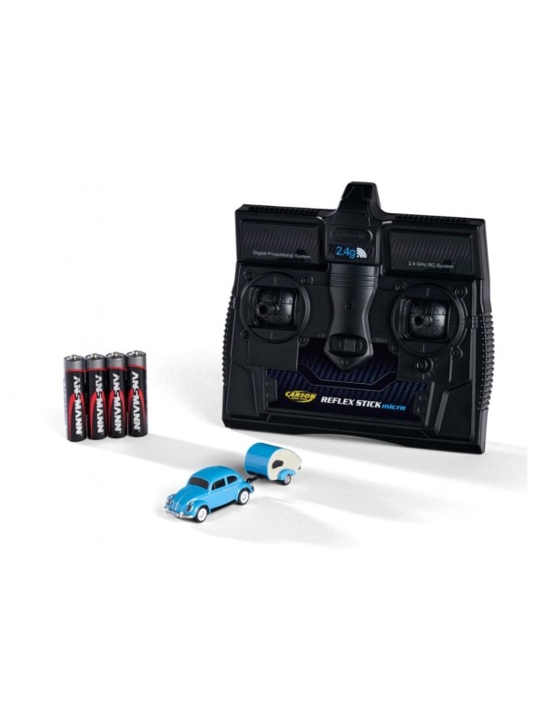 CARSON 500504148 Scala HO Maggiolino VW 1:87 con rimorchio 2.4G radiocomandato - IN ACCONTO