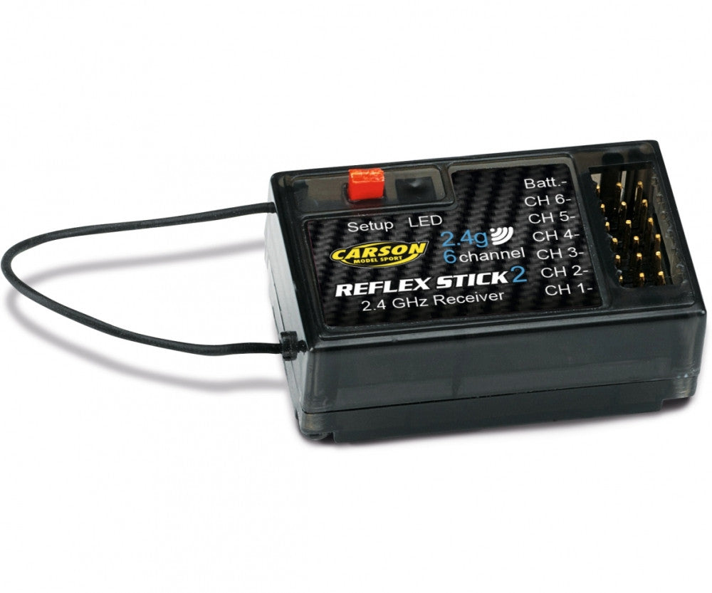 Carson Ricevitore Reflex Stick 2 a 6 canali 2.4Ghz 500501537