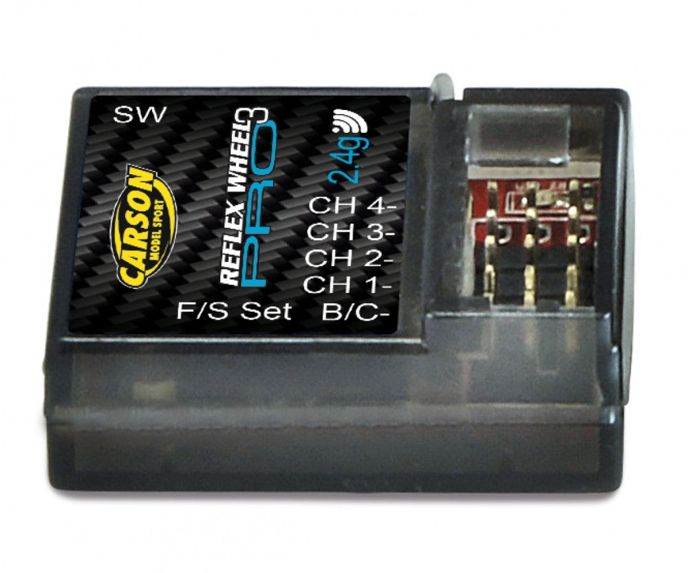 Carson Ricevitore Reflex Wheel PRO 3 4 canali 2,4Ghz 500501533