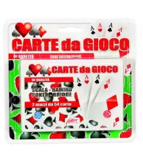Carte da Gioco 2 Mazzi 54 Carte