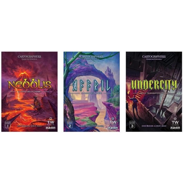 Cartographers Map Pack: Nebblis, Affril e Undercity (Espansione) (ITA)