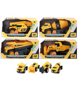 CAT Mezzi lavoro con luci e suoni a ruote libere cm 283 assortitibatterie incluse