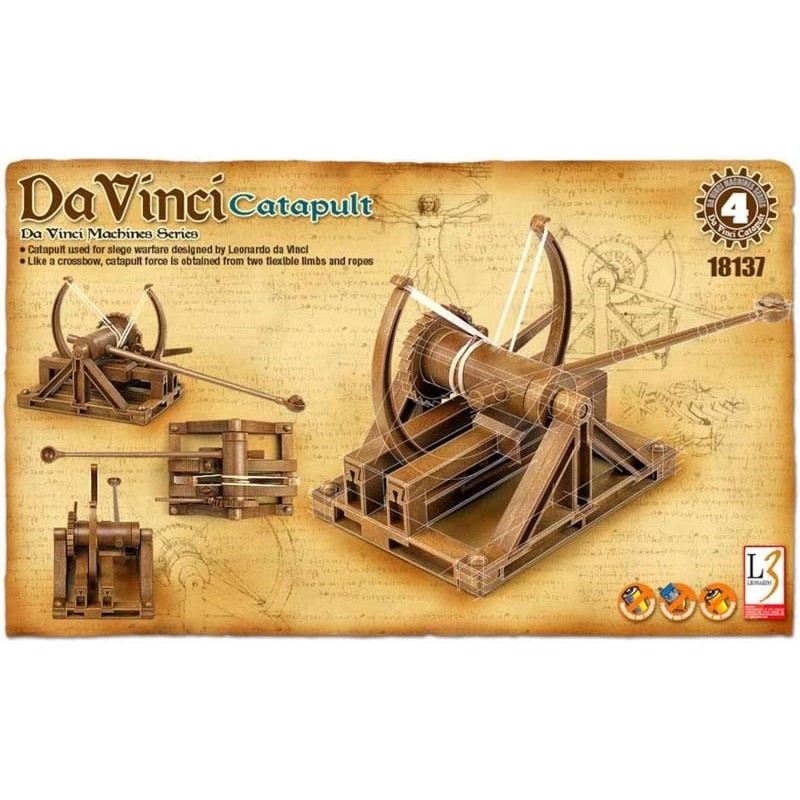 Catapulta. Leonardo Da Vinci. ACADEMY 18137