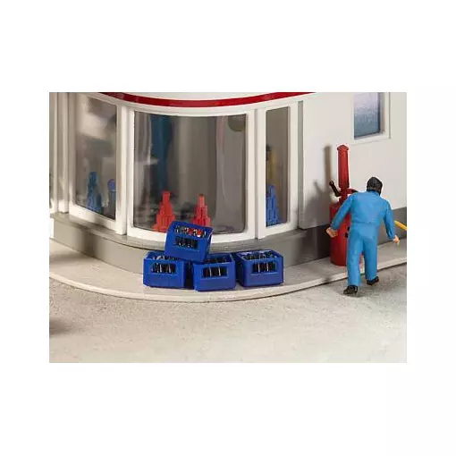 4 casse di birra con bottiglie