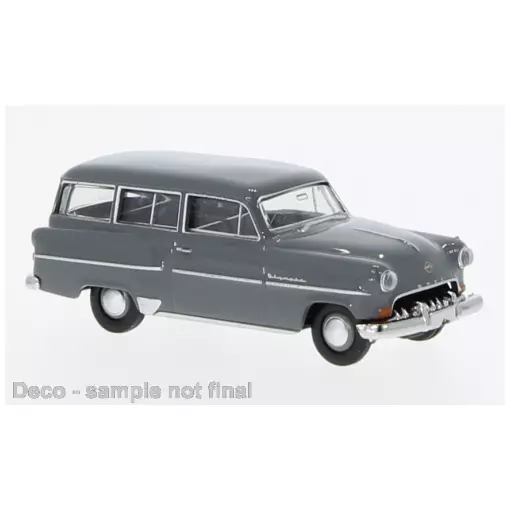 Opel Olympia Rekord Caravan, gris foncé, 1954 - Brekina 20243 - HO 1/87