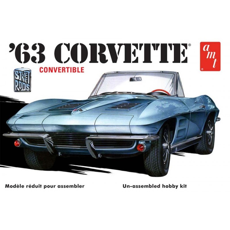Chevy Corvette decappottabile, 1963. AMT 1335