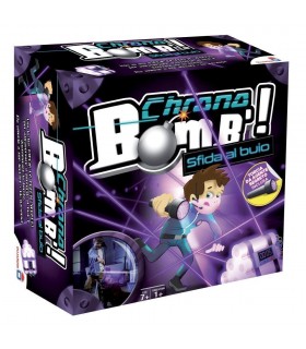 Chrono Bomb Sfida al Buio - Gioco Avventura Notturna per Famiglie, Età 7+, Con Torcia e Meccanismo di Automatismo