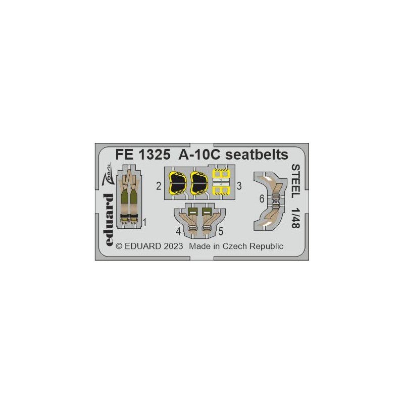 Cinture di sicurezza per A-10C. EDUARD FE1325
