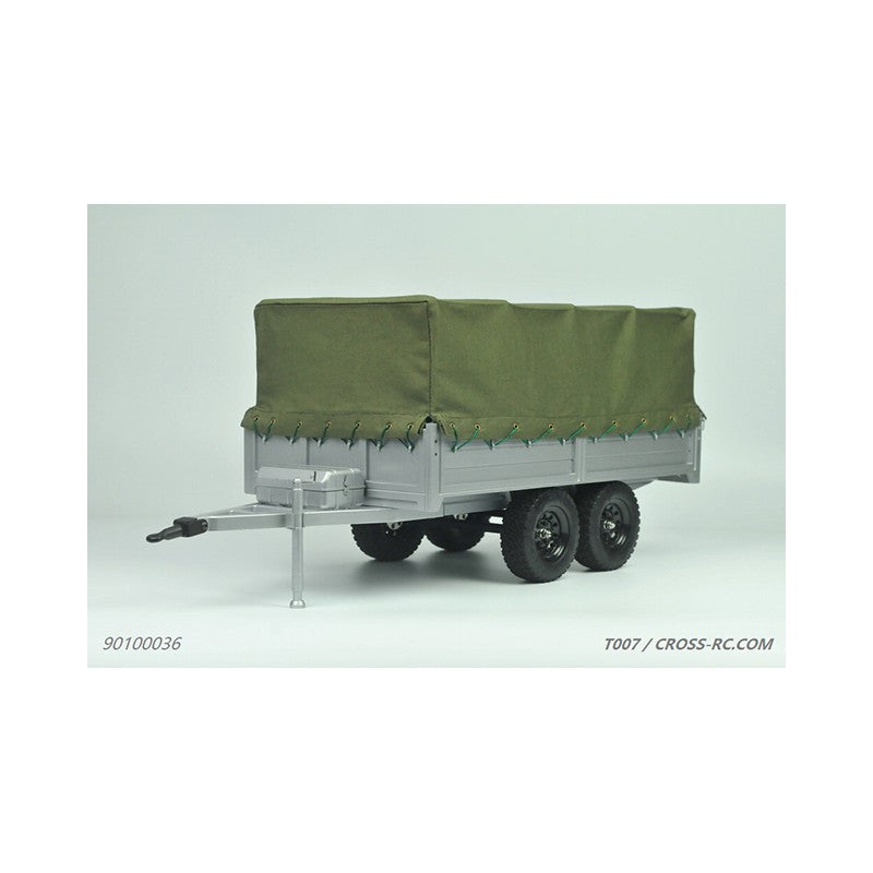 Rimorchio Cross-RC con telone e kit di illuminazione