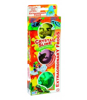 Crystal slime extraordinary frogs astuccio 3 pz