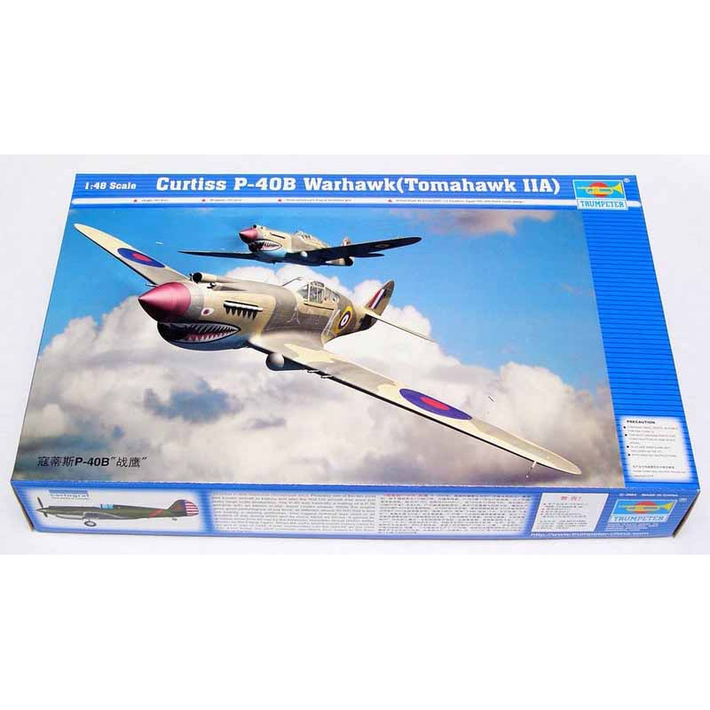 Curtiss P-40B Warhawk (Tomahawk MKIIA). TRUMPETER 02807