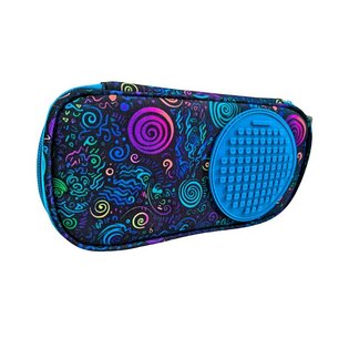 PIXIE CREW Astuccio studentesco, blu, Spiral magic, 50 pixel