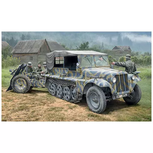 Militare - Obice Sd.Kfz.10 / Le.IG 18 e soldati - ITALERI 6595 - 1/35