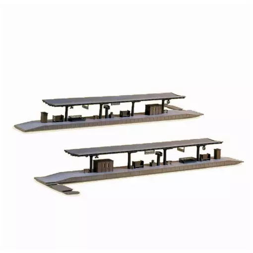 Piattaforma ferroviaria coperta di AUHAGEN 11376- HO 1/87