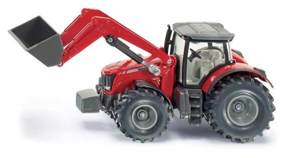SIKU Farmer - Trattore Massey Ferguson con caricatore frontale