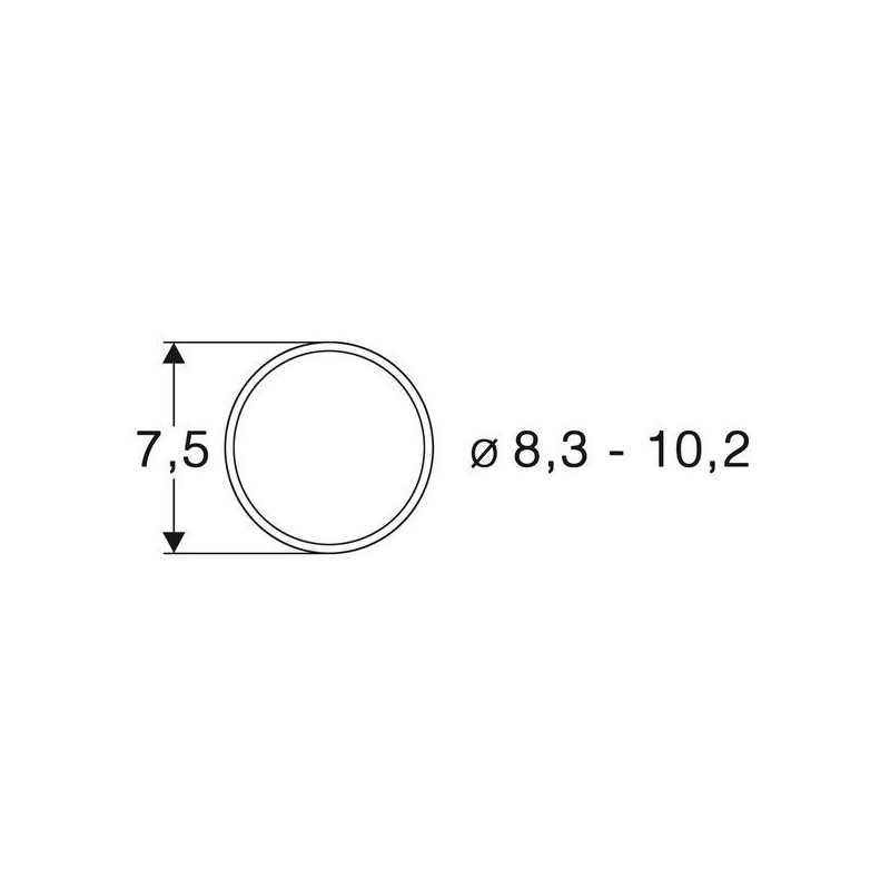 Anelli di adesione CC. 8,3 - 10,2 mm (x10). ROCO 40068