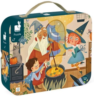 Janod Puzzle in valigia Scuola Magica 200 pz