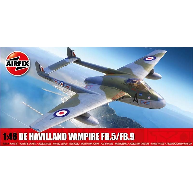 De Havilland Vampiro FB.5/FB.9. AIRFIX A06108