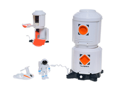 Stazione spaziale 20 cm a batteria con accessori con luce e suono