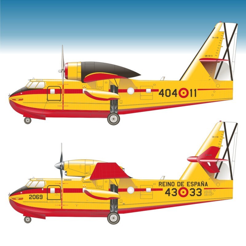 Decalcomanie: Canadair CL-215/CL-215T. SERIES ESPAÑOLAS SE1772