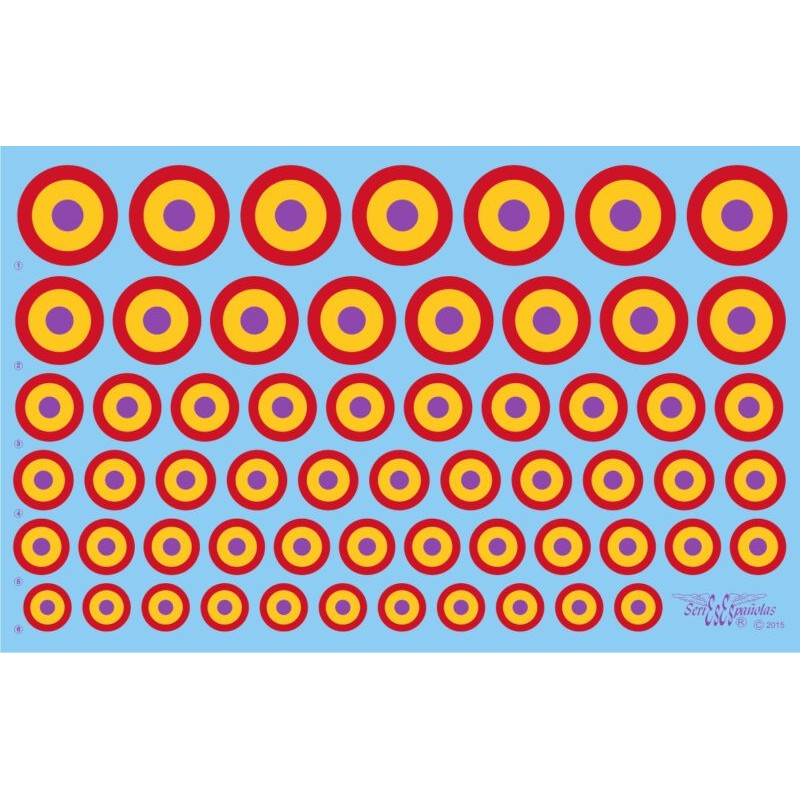 Decalcomanie: coccarde FARE. SERIES ESPAÑOLAS SE0Rep