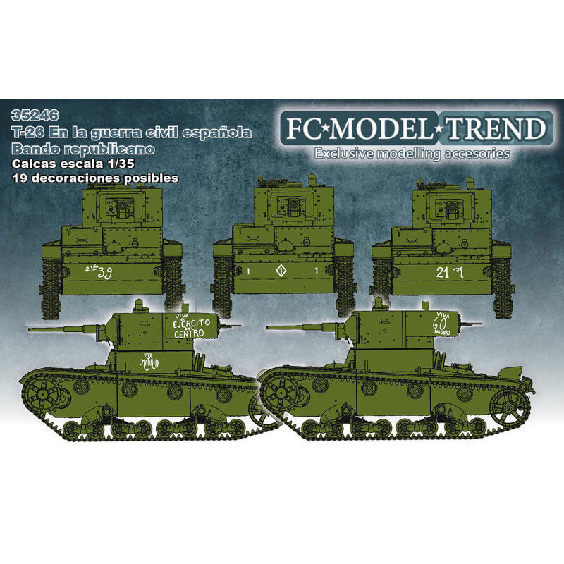 Calcas: T-26 in Spagna, lato repubblicano. FC MODELTIPS 35246