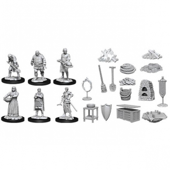 Deep Cuts Miniatures - Castle Kingdom Retainers