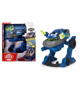 Dickie Police Trooper cm 12 Trasformabile Funzione Shooting Veicolo Diecast Scala 1 64