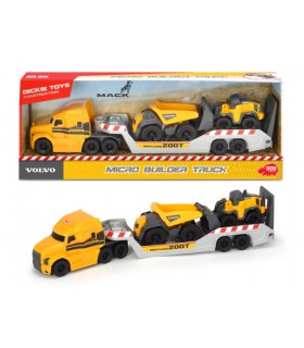 Dickie Volvo Mack Truck cm 32 con Micro Builder 9 cm