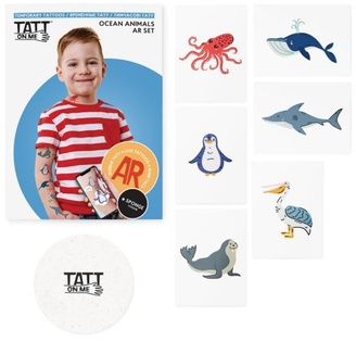 TATTonMe Tatuaggi vivi per bambini Animali marini
