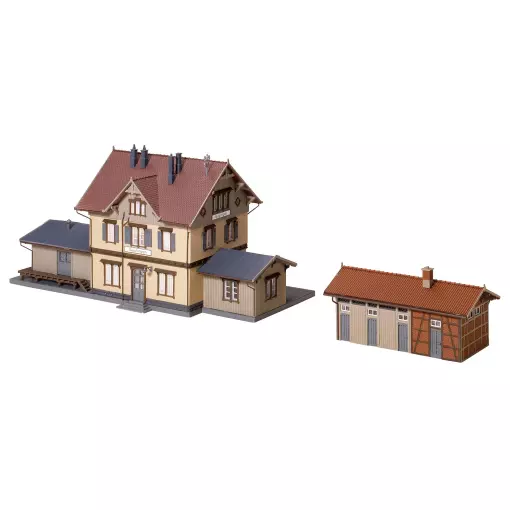 Stazione ferroviaria di Güglingen - FALLER 110107 - HO 1/87 - EP I - 308 x 140 x 142 mm / 151 x 77 x 75 mm