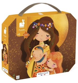 Janod Puzzle artistico per bambini in valigetta Klimt 100 pz