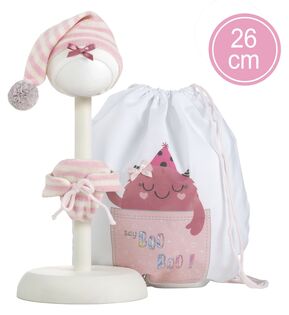 Llorens M26-314 vestito per bambola neonato NEW BORN taglia 26 cm con accessori