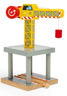 Bigjigs Rail Grande gru gialla