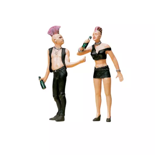 Deux punks - Preiser 45092 - G 1/22,5e