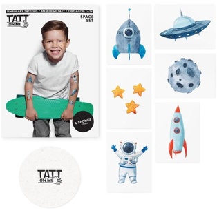 TATTonMe Tatuaggi per bambini Set Spazio