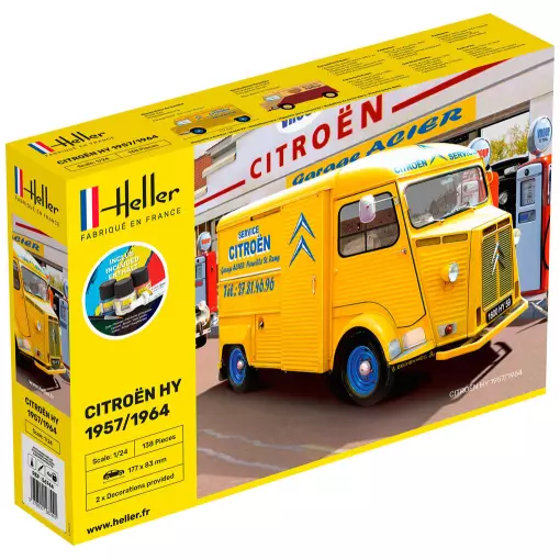 Citroën Type H Starter Kit - 2 decorazioni - Heller 56744 - 1/24