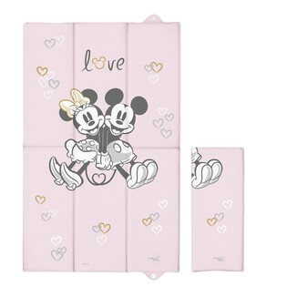 CEBA Materassino fasciatoio da viaggio 50x80 Disney Minnie & Mickey Pink