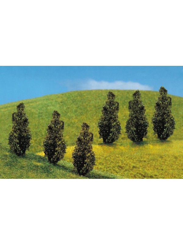 FALLER 181229 Serie Premium: Confezione sei cipressi (altezza 40 mm)