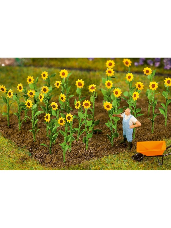 FALLER 181256 Scala HO Piante di Girasoli (altezza cm. 2) già costruiti