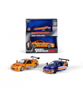Fast & Furious - Twin Pack Scala 1:32 Nissan Silvia S15 / Toyota Supra di Brian