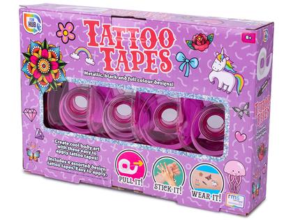 Nastro adesivi con tatuaggi 4 pezzi in scatola