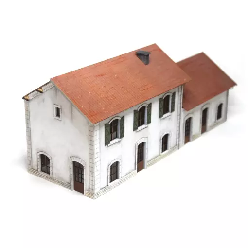 Stazione PLM con estensione Modello ferroviario in legno 101001 - HO 1/87 - SNCF - 332 pezzi