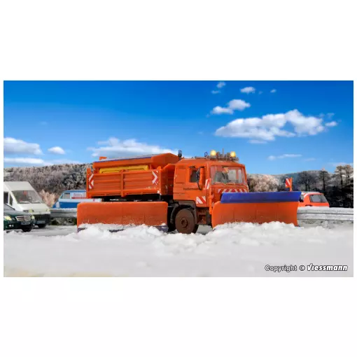 Chasse neige pour autoroutes MAN - Kibri 15219 - HO 1/87