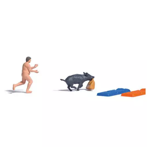 Scena "Allarme cinghiale" - Busch 7948 - HO 1/87 - Basato su un evento reale