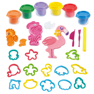 Playgo Fenicottero di plastilina 6x56g