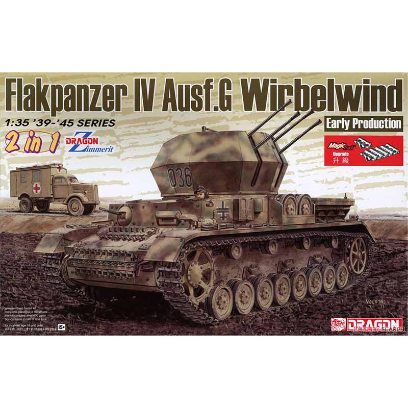 Flakpanzer IV Ausf.G Wirbelwind. Prima versione. DRAGON 6926