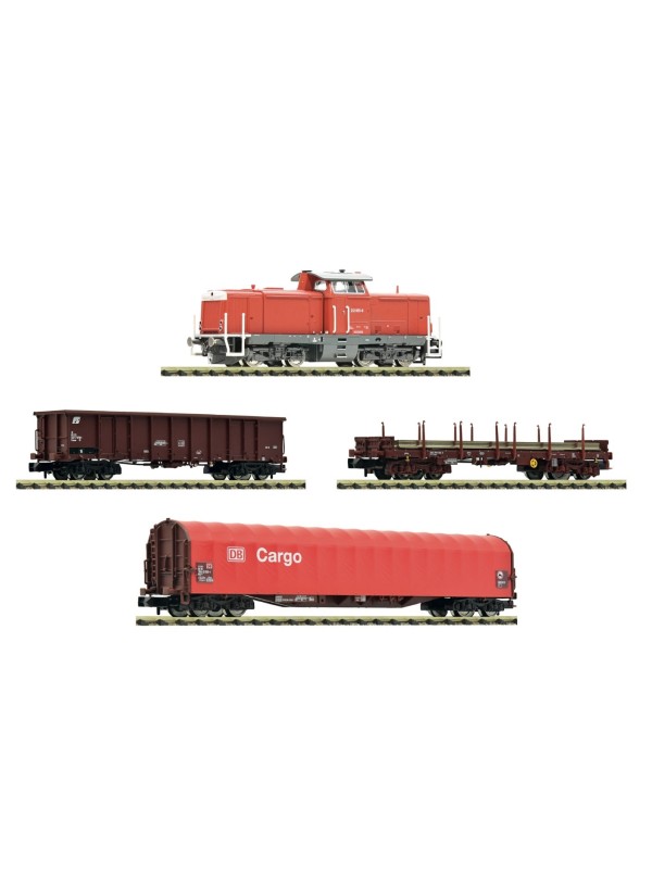 FLEISCHMANN 5560008 Scala N Set 4 pezzi: Treno merci delle DB in epoca VI