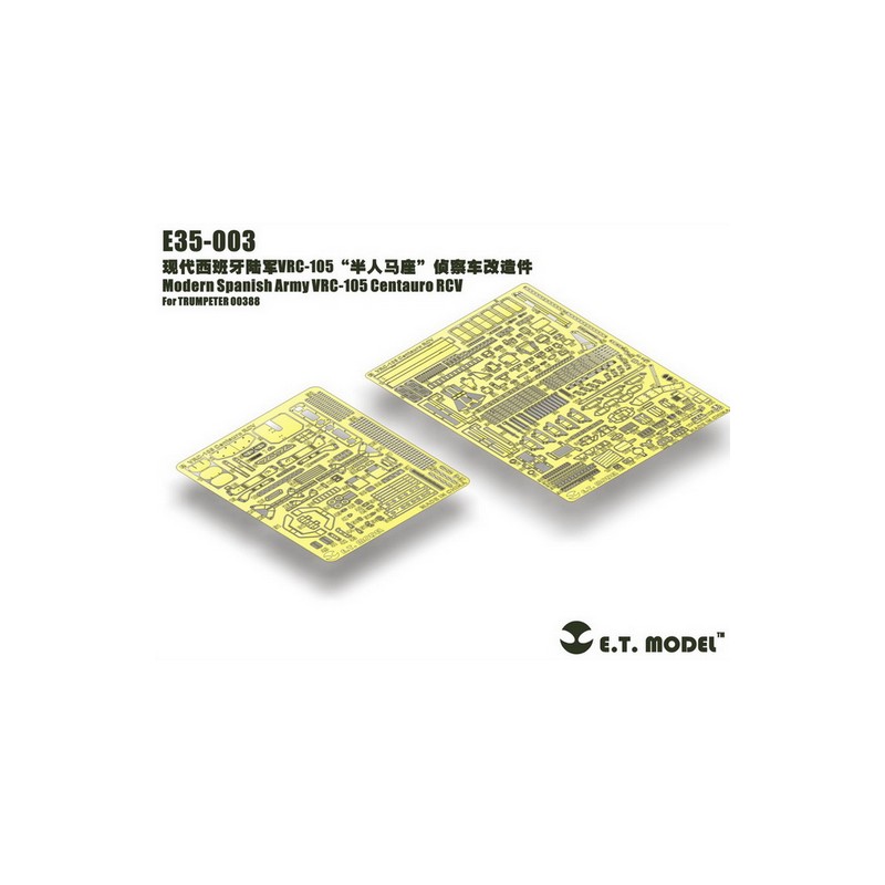 Fotoincisione: AFV VRC-105 Centauro dell'Esercito Spagnolo Moderno. E.T. MODEL E35-003