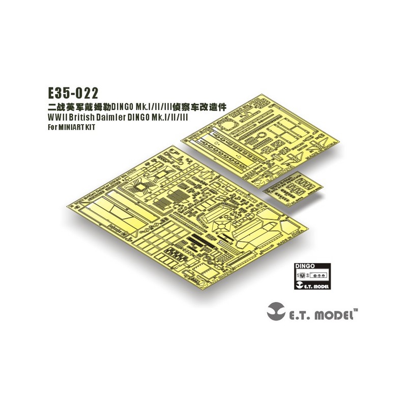 Fotoincisione: Daimler Dingo Mk.I/II/III Seconda guerra mondiale britannica. E.T. MODEL E35-022